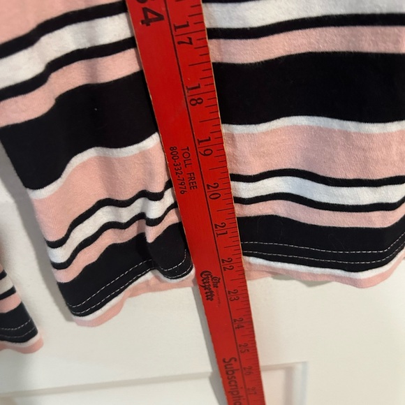 Y2K Santa Cruz Skateboards Striped Long Sleeve Ringer Tee XS black pink grunge - Picture 6 of 9